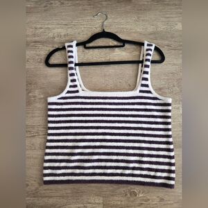 FP Movement By Free People Cozy Season Tank Ivory Chocolate Combo XS/S